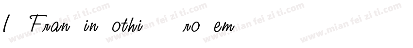 ITC Franklin Gothic LT Pro Demi字体转换